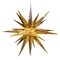 Kurt Adler 24-Inch 4-Light Warm White LED Gold Crackle Moravian Star Tree Topper